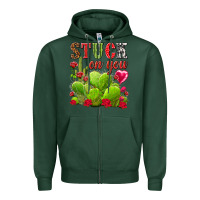 Sports Green stuck on you Zipper Hoodie - NancyCooperArtShop