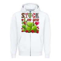 White stuck on you Zipper Hoodie - NancyCooperArtShop