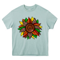 Arona juneteenth leopard sunflower Heavy Core Tee - Zillion Design Studio