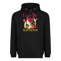 Black cinco de drinko Heavyweight Hoodie - Artiststas