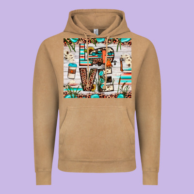 Love Camp Vintage Hoodie Designed By Jahusdesignshop