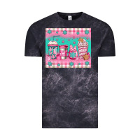 Cloud Black pink christmas coffee Vintage Tee - Jasminsmagicworld