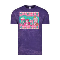 Cloud Purple pink christmas coffee Vintage Tee - Jasminsmagicworld