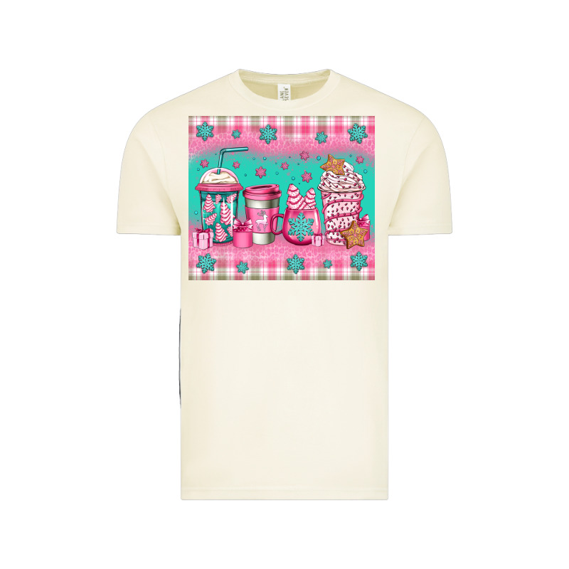 Pink Christmas Coffee Vintage Tee by Jasminsmagicworld | Teevron