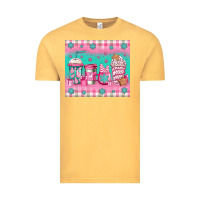 Vintage Mustard pink christmas coffee Vintage Tee - Jasminsmagicworld