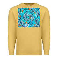 Antique Gold humpback whale Premium Sweatshirt - BarkalooDesign