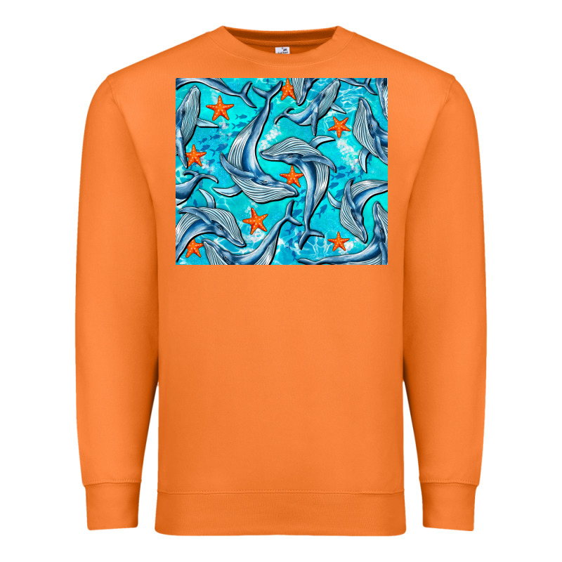Humpback Whale Premium Sweatshirt by BarkalooDesign | Teevron