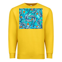 Lemon humpback whale Premium Sweatshirt - BarkalooDesign