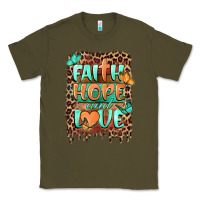 Army Green faith hope and love Classic Tee - BarkalooDesign
