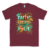 Burgundy faith hope and love Classic Tee - BarkalooDesign
