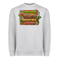 National Hispanic Heritage Month With Background Heavyweight Sweatshirt | Teevron
