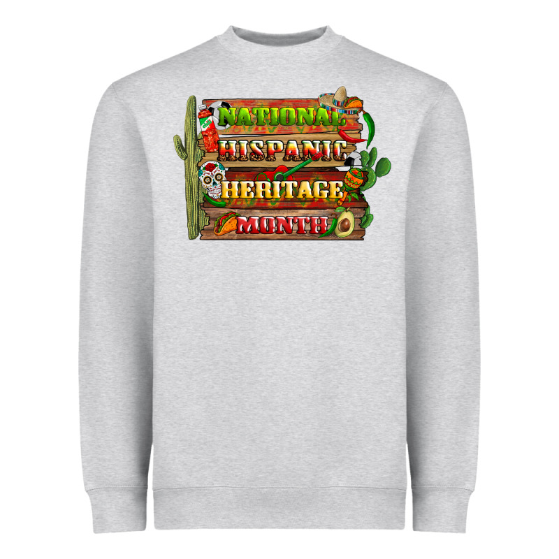 National Hispanic Heritage Month With Background Heavyweight Sweatshirt by BundleAndBundleShop | Teevron