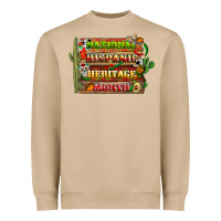 Mushroom national hispanic heritage month with background Heavyweight Sweatshirt - BundleAndBundleShop
