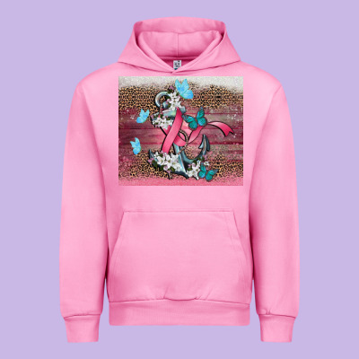 Cancer Awareness Anchor Urban Hoodie Designed By Cowgirlartshop