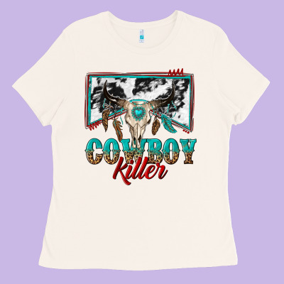 Cowboy Killer Ladies Tee Designed By Texasbilliewilder