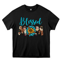 Black blessed mom Heavy Core Tee - Artiststas