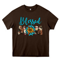 Chocolate Brown blessed mom Heavy Core Tee - Artiststas