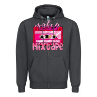 Smoke make a mixtape cassette Zipper Hoodie - NancyCooperArtShop