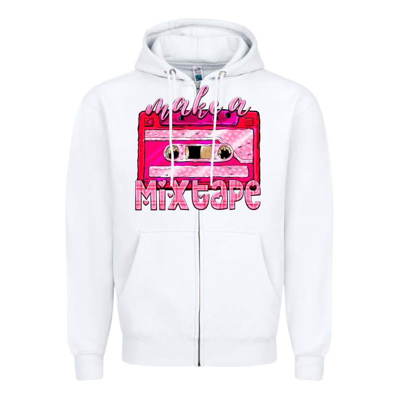Make A Mixtape Cassette Zipper Hoodie by NancyCooperArtShop | Teevron