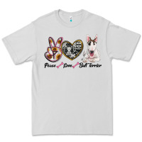 Peace Love Bull Terrier Premium Tee | Teevron
