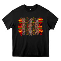 Black juneteenth brushstroke Heavy Core Tee - Zillion Design Studio