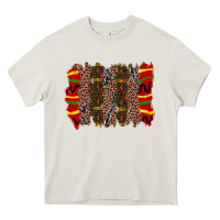 Cream juneteenth brushstroke Heavy Core Tee - Zillion Design Studio