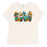 Bone cross coffee cups Ladies Tee - texasbilliewilder