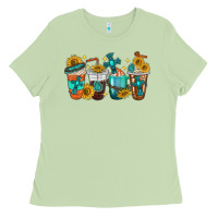 Matcha cross coffee cups Ladies Tee - texasbilliewilder