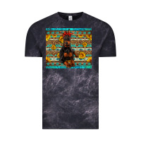 Cloud Black doberman with western background Vintage Tee - Artiststas