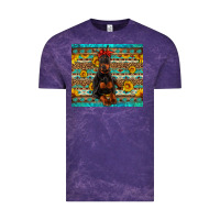 Cloud Purple doberman with western background Vintage Tee - Artiststas