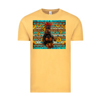 Vintage Mustard doberman with western background Vintage Tee - Artiststas