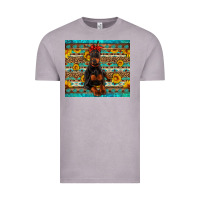 Vintage Zinc doberman with western background Vintage Tee - Artiststas