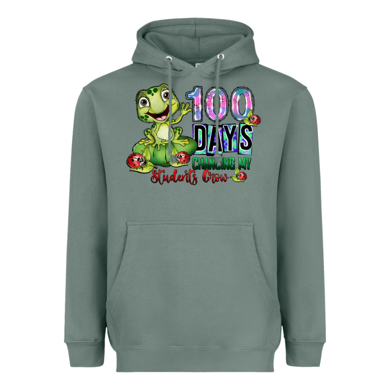 100 Days Chancing My Students Crow Heavyweight Hoodie by SublimationCraftShop | Teevron