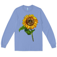 Colony Blue mammoth sunflower Long Sleeve Tee - LillyAllenDesigns