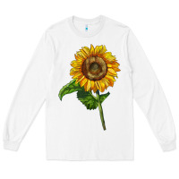 White mammoth sunflower Long Sleeve Tee - LillyAllenDesigns