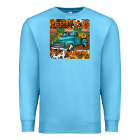 Ocean Blue country roads take me home truck coaster Premium Sweatshirt - Jasminsmagicworld