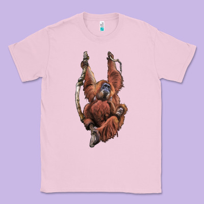 Orangutan And Baby Classic Tee Designed By Lillyallendesigns