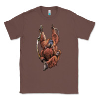Chestnut Orangutan And Baby Classic Tee - LillyAllenDesigns