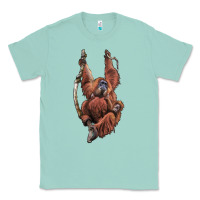 Seafoam Orangutan And Baby Classic Tee - LillyAllenDesigns