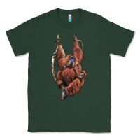 Sports Green Orangutan And Baby Classic Tee - LillyAllenDesigns