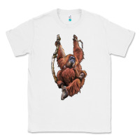 White Orangutan And Baby Classic Tee - LillyAllenDesigns