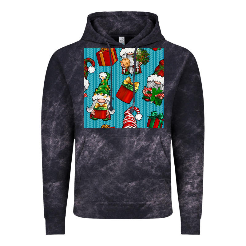Christmas Gnomes And Gift Box Seamless Pattern Vintage Hoodie by BundleAndBundleShop | Teevron