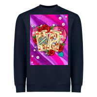 Playing Cards With Pearls And Glitter Air Heavyweight Sweatshirt | Teevron