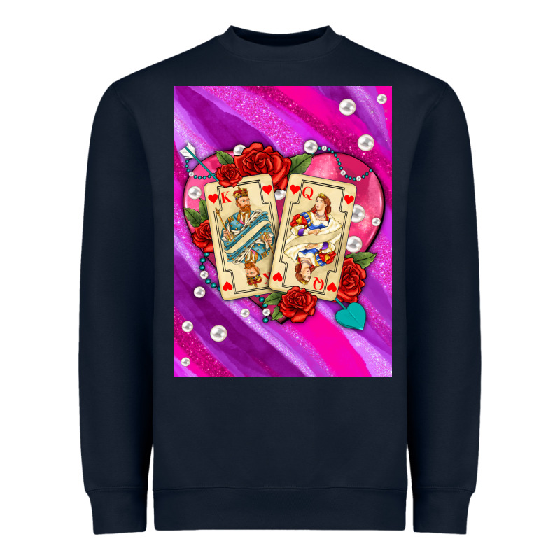 Playing Cards With Pearls And Glitter Air Heavyweight Sweatshirt by AdoDesignShop | Teevron