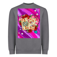 Storm playing cards with pearls and glitter air Heavyweight Sweatshirt - AdoDesignShop