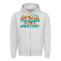 Dove Grey camp im fulfilling my destiny Zipper Hoodie - NancyCooperArtShop