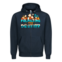 Navy camp im fulfilling my destiny Zipper Hoodie - NancyCooperArtShop