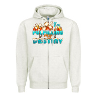 Oatmeal Heather camp im fulfilling my destiny Zipper Hoodie - NancyCooperArtShop