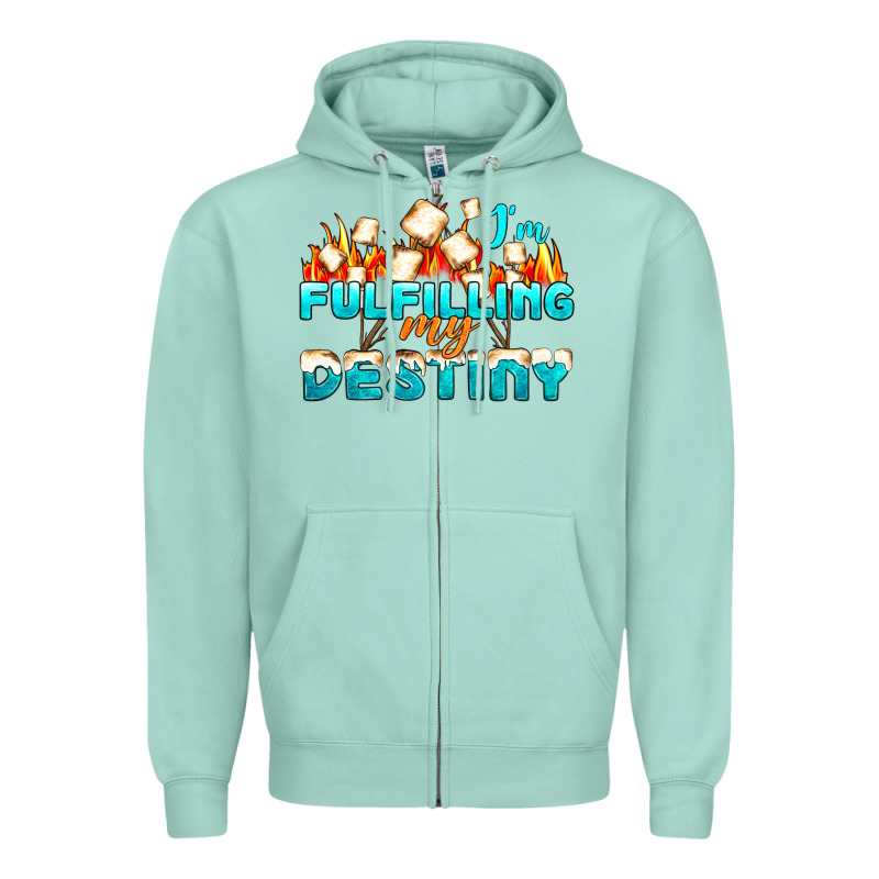 Camp Im Fulfilling My Destiny Zipper Hoodie by NancyCooperArtShop | Teevron