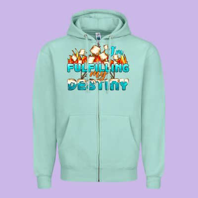 Camp Im Fulfilling My Destiny Zipper Hoodie Designed By Nancycooperartshop